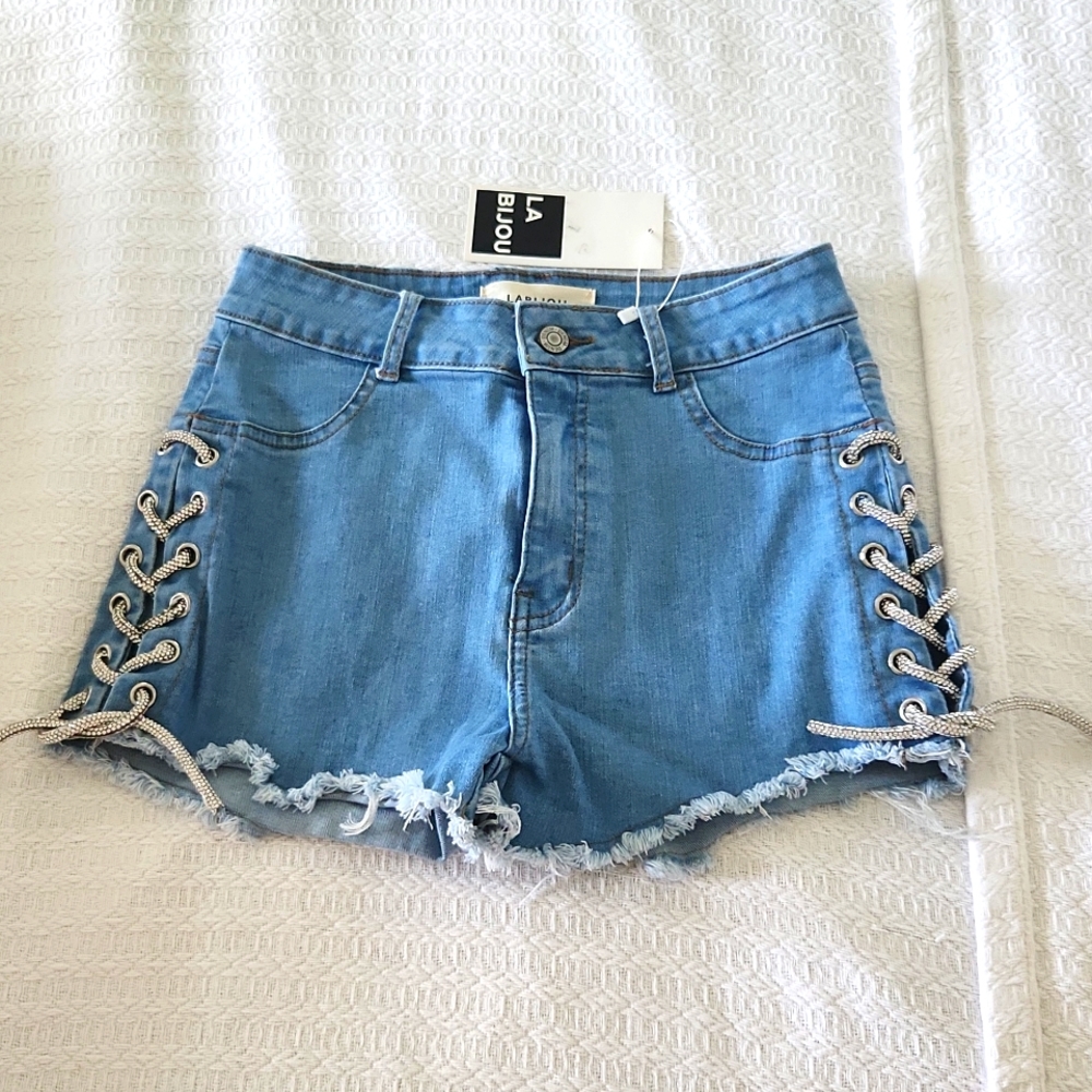 NWT La Bijou Denim Shorts